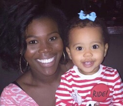 Tiffany Miles with her daughter Michaiah Hanks
